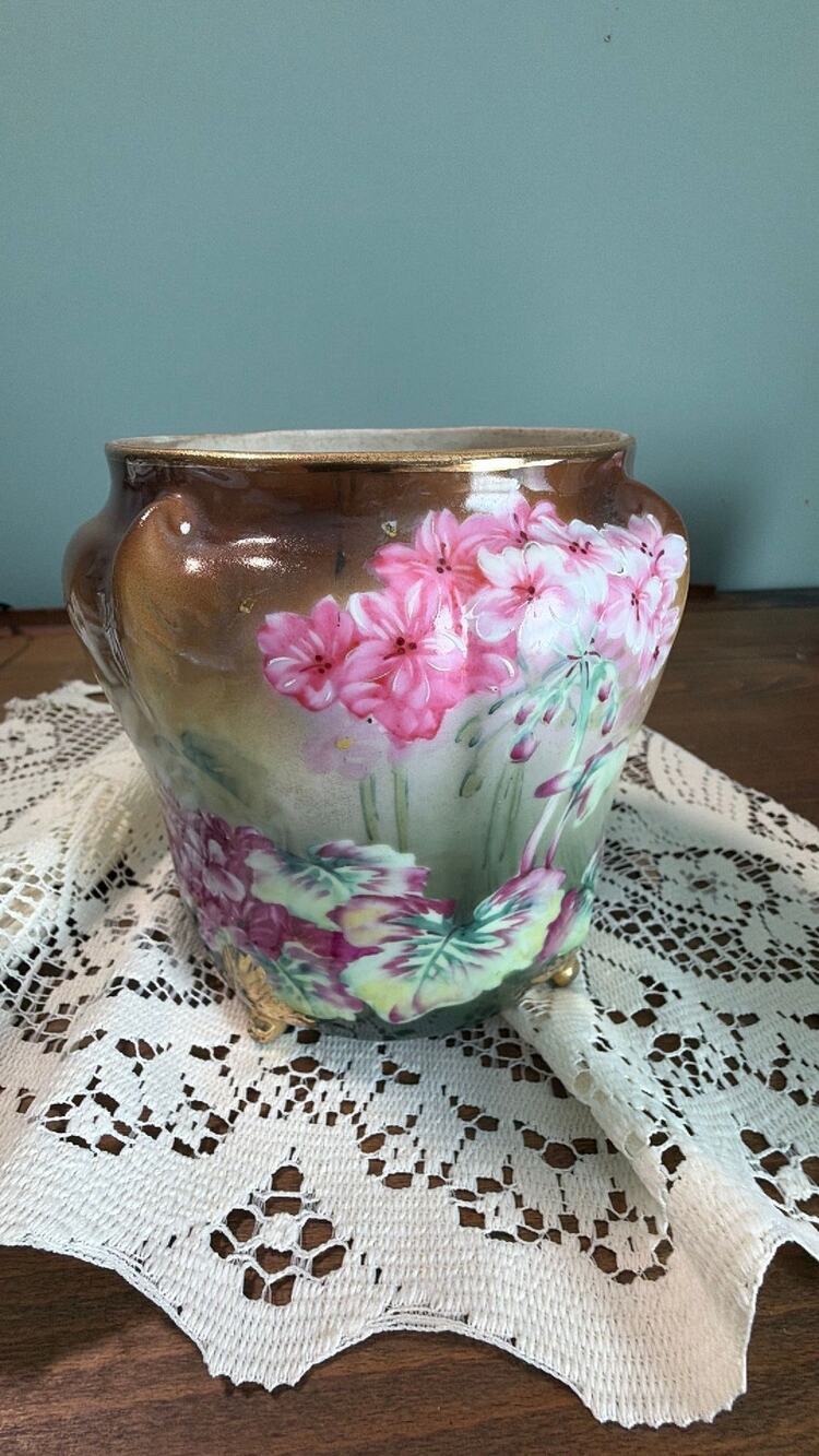 Antique hand painted Nippon planter